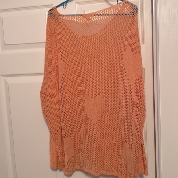 Pink Heart Long Sleeve Knit Sweater - Picture 4 of 4